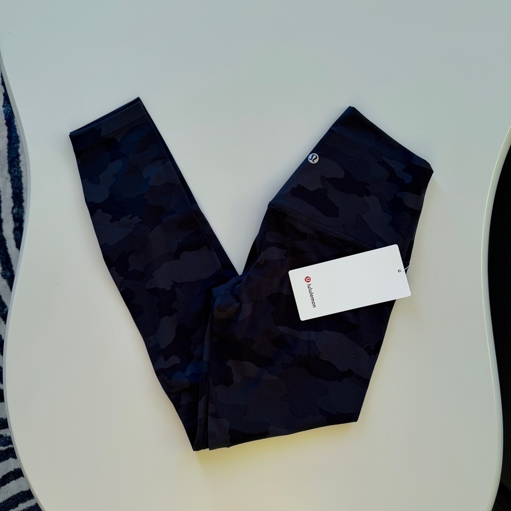 Lululemon Align 25” Black Camouflage Leggings